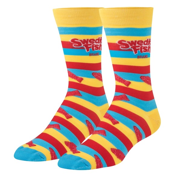 Men’s 4 Pack Candy & Cookie Sweet Treats Junk Food Theme Crew Socks Set - Picture 5 of 10